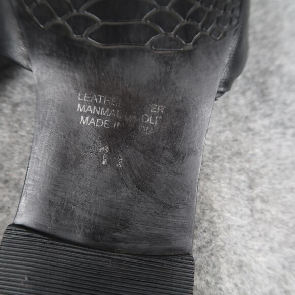 BOG Collective Shoes Women 11 Sandal Slip On Flat Twist Strap Leather Boho Black - Picture 12 of 12